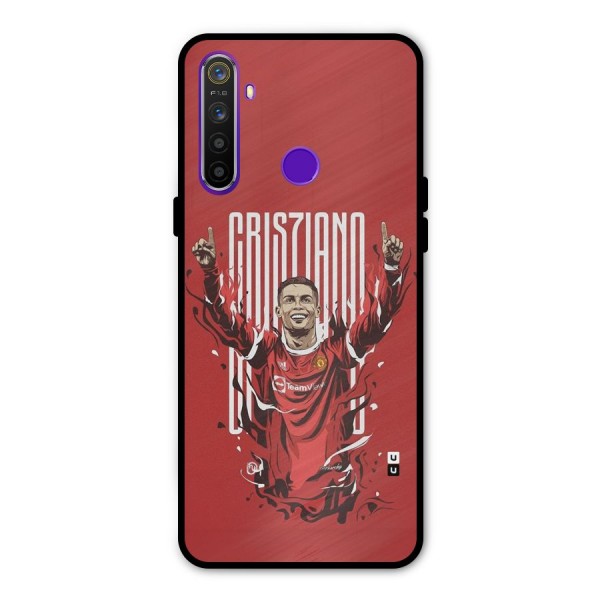 Soccer Star Victory Glass Back Case for Realme 5s