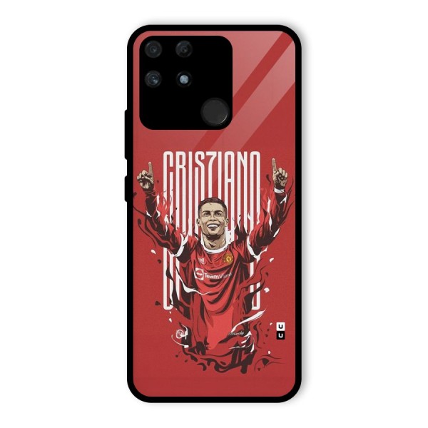 Soccer Star Victory Glass Back Case for Realme Narzo 50A