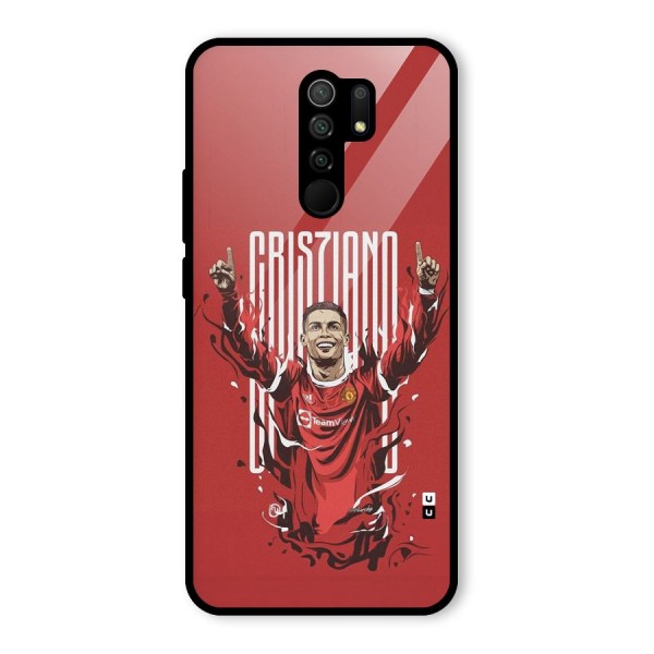 Soccer Star Victory Glass Back Case for Redmi 9 Prime