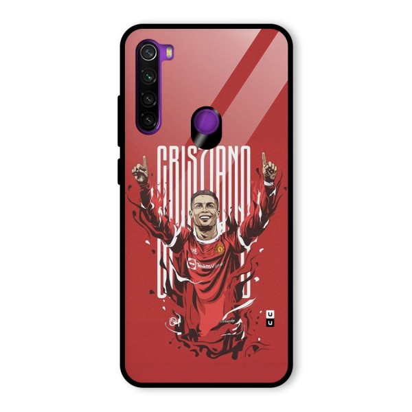 Soccer Star Victory Glass Back Case for Redmi Note 8