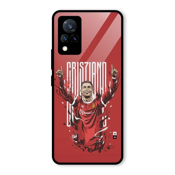 Soccer Star Victory Glass Back Case for Vivo V21 5G