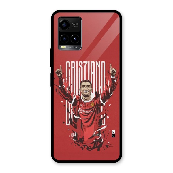 Soccer Star Victory Glass Back Case for Vivo Y33s