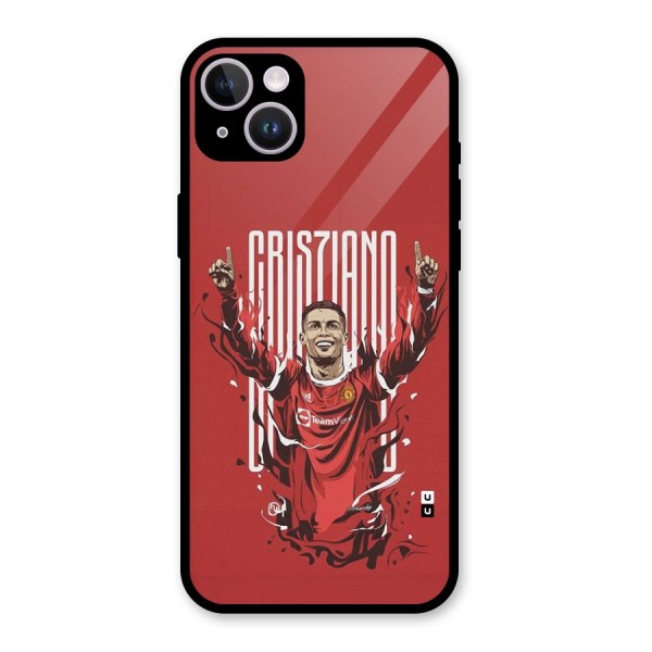 Soccer Star Victory Glass Back Case for iPhone 14 Plus