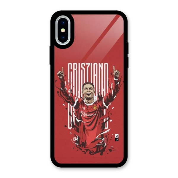 Soccer Star Victory Glass Back Case for iPhone X