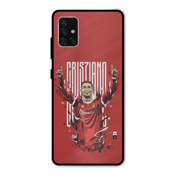 Soccer Star Victory Metal Back Case for Galaxy A51