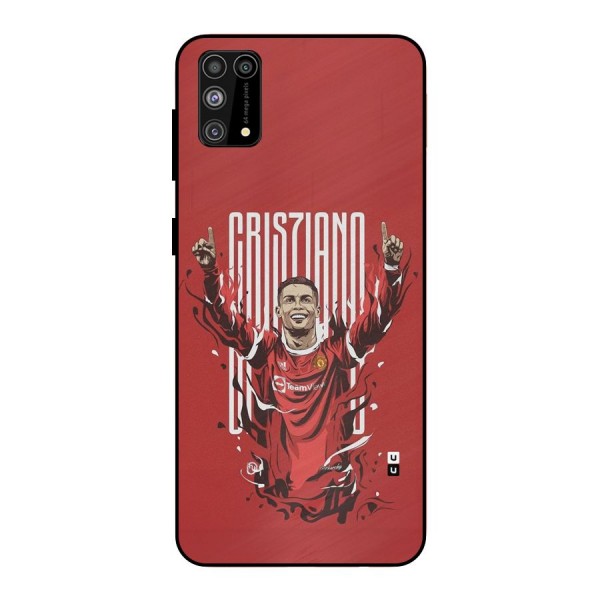 Soccer Star Victory Metal Back Case for Galaxy F41
