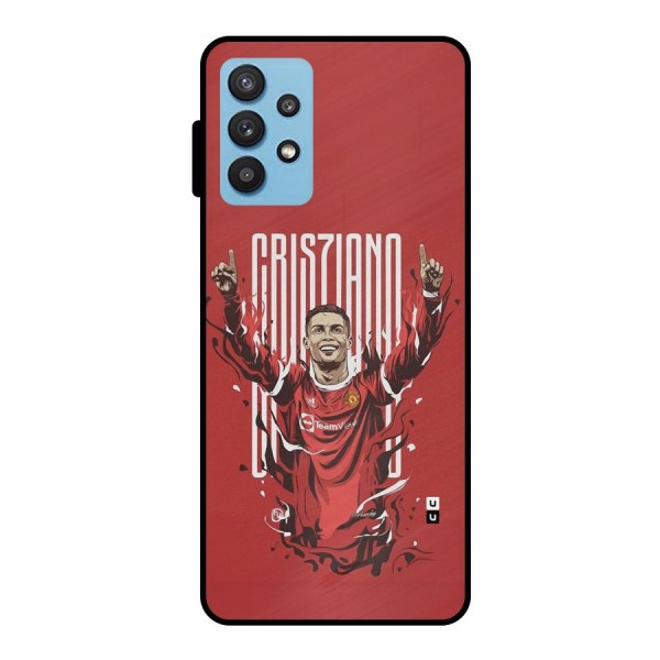 Soccer Star Victory Metal Back Case for Galaxy M32 5G