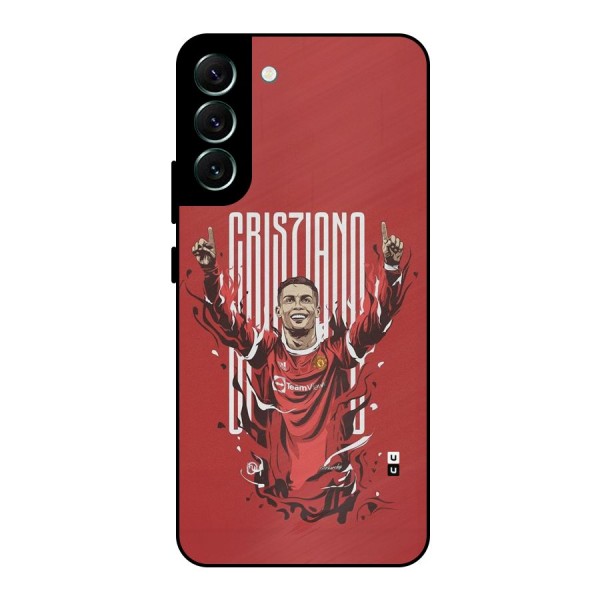 Soccer Star Victory Metal Back Case for Galaxy S22 Plus 5G