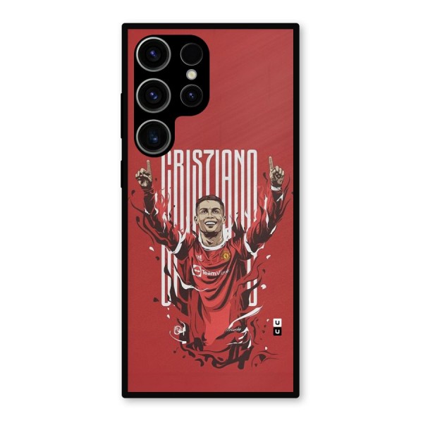 Soccer Star Victory Metal Back Case for Galaxy S23 Ultra