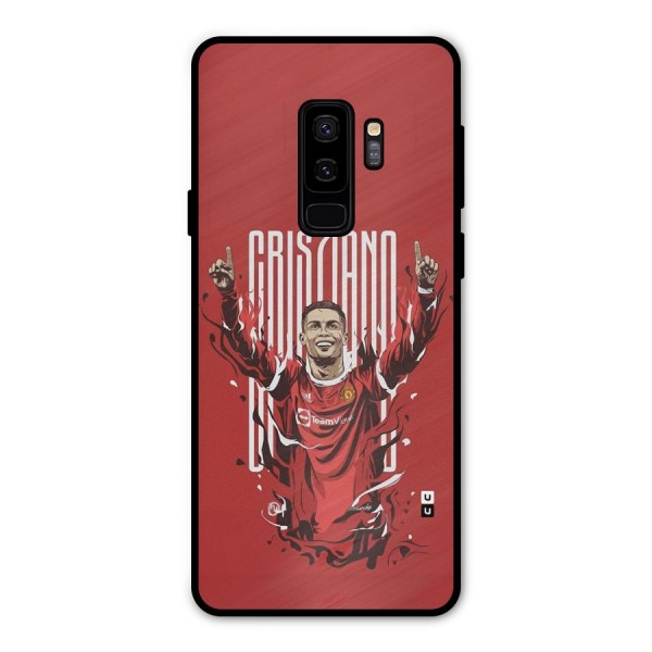 Soccer Star Victory Metal Back Case for Galaxy S9 Plus