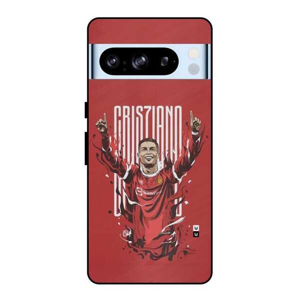 Soccer Star Victory Metal Back Case for Google Pixel 8 Pro
