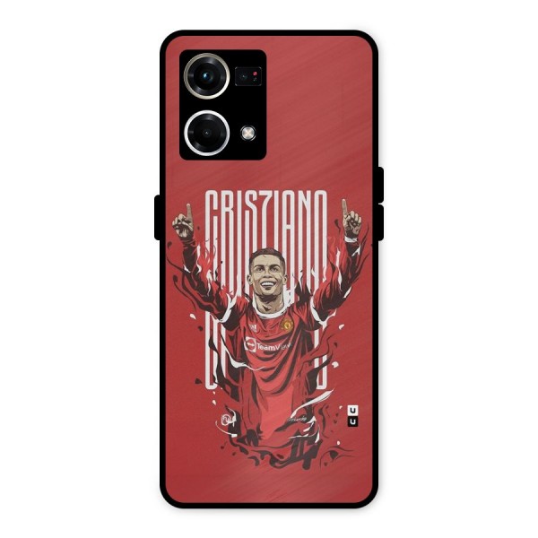 Soccer Star Victory Metal Back Case for Oppo F21 Pro 4G