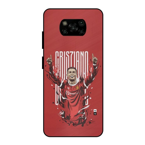 Soccer Star Victory Metal Back Case for Poco X3
