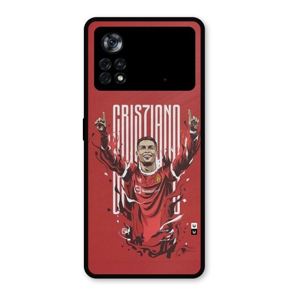 Soccer Star Victory Metal Back Case for Poco X4 Pro 5G