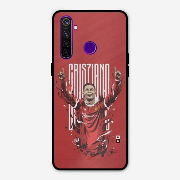 Soccer Star Victory Metal Back Case for Realme 5 Pro