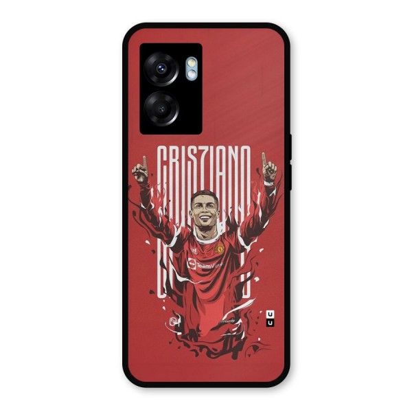 Soccer Star Victory Metal Back Case for Realme Narzo 50 5G
