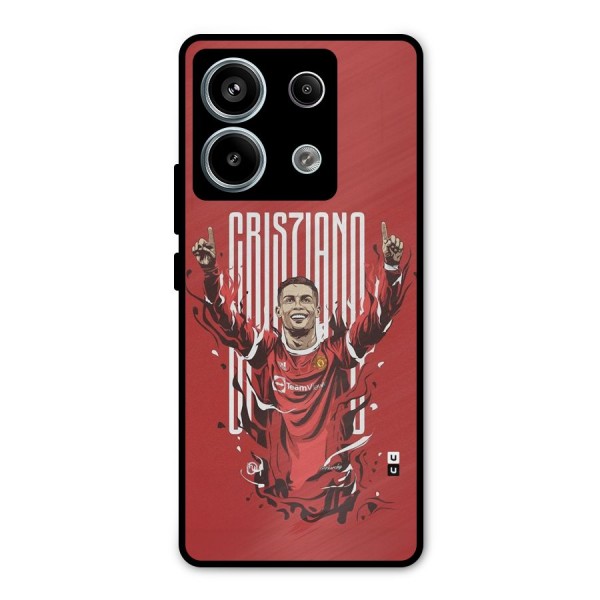 Soccer Star Victory Metal Back Case for Redmi Note 13 Pro 5G