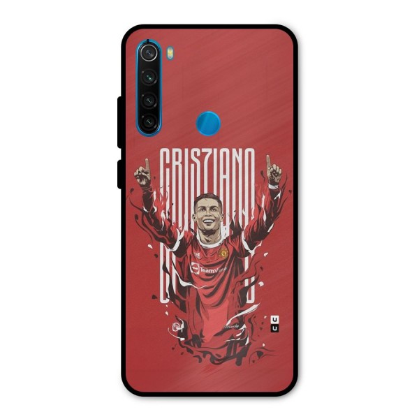 Soccer Star Victory Metal Back Case for Redmi Note 8