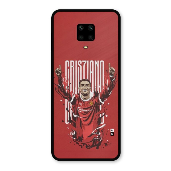 Soccer Star Victory Metal Back Case for Redmi Note 9 Pro Max