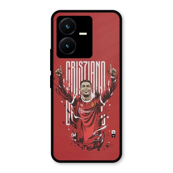 Soccer Star Victory Metal Back Case for Vivo Y22