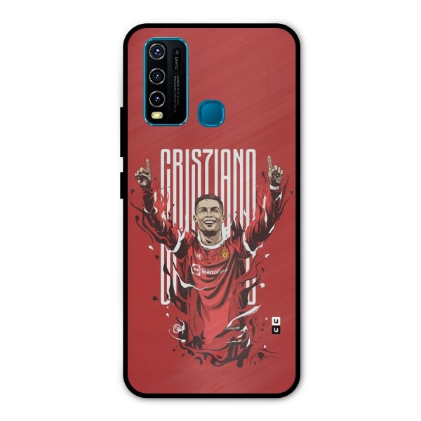 Soccer Star Victory Metal Back Case for Vivo Y30