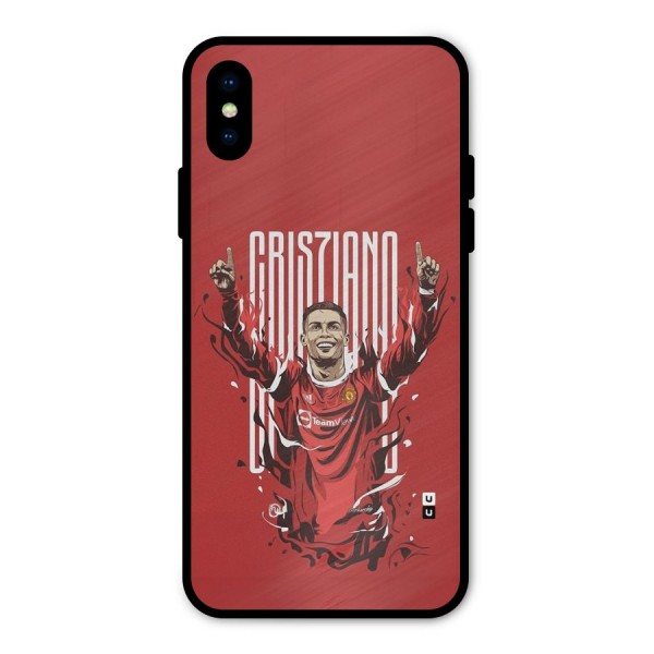 Soccer Star Victory Metal Back Case for iPhone X
