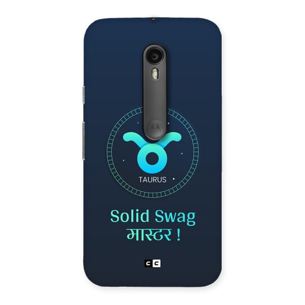 Solid Tauras Back Case for Moto G Turbo