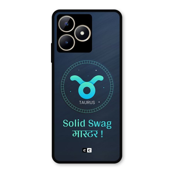 Solid Tauras Metal Back Case for Realme C53