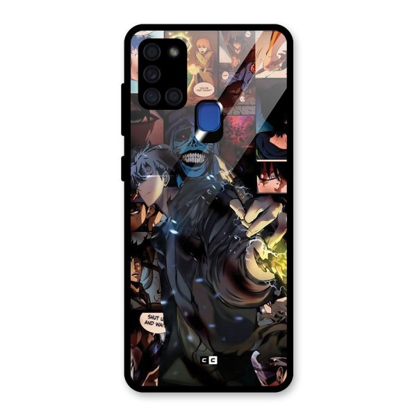 Solo Leveling Glass Back Case for Galaxy A21s