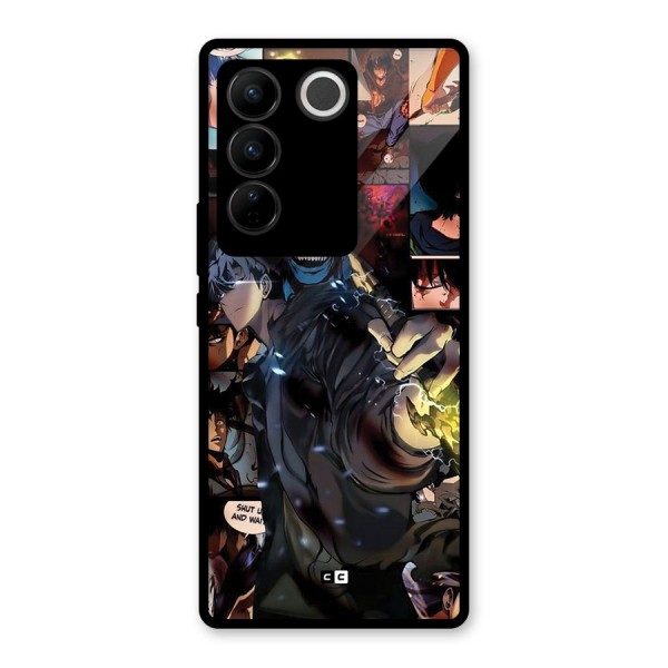 Solo Leveling Glass Back Case for Vivo V27