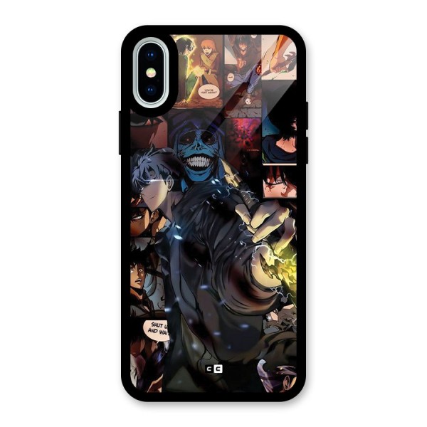 Solo Leveling Glass Back Case for iPhone XS