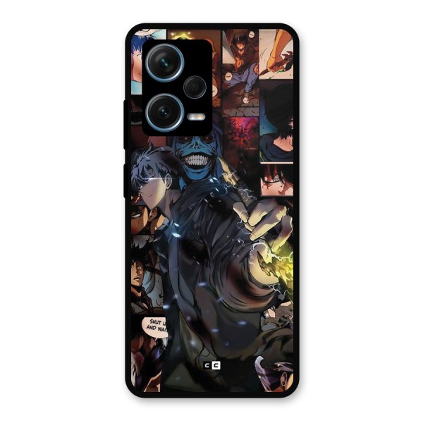 Solo Leveling Metal Back Case for Redmi Note 12 Pro Plus 5G