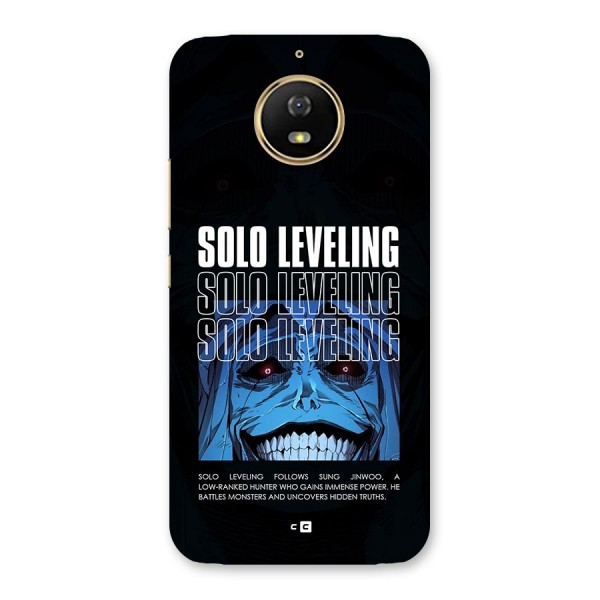 Solo Leveling Typo Back Case for Moto G5s