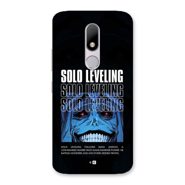 Solo Leveling Typo Back Case for Moto M