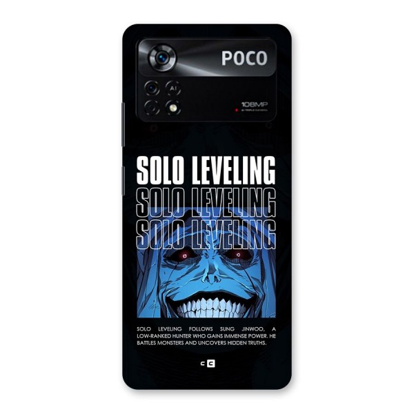 Solo Leveling Typo Back Case for Poco X4 Pro 5G