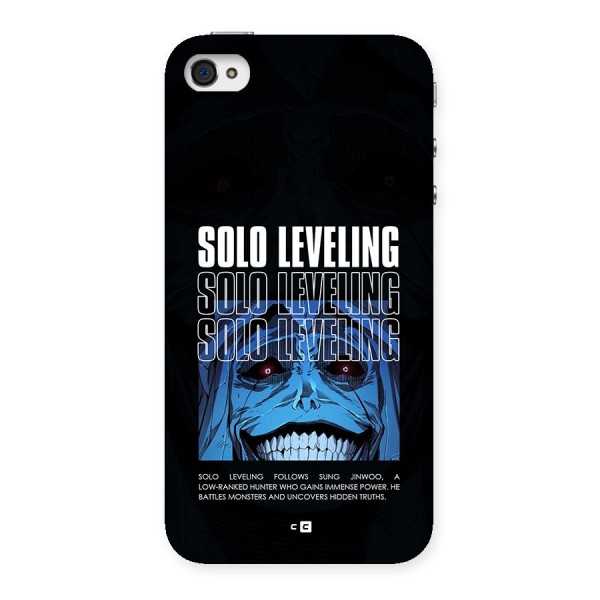 Solo Leveling Typo Back Case for iPhone 4 4s