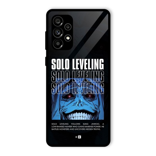 Solo Leveling Typo Glass Back Case for Galaxy A73 5G