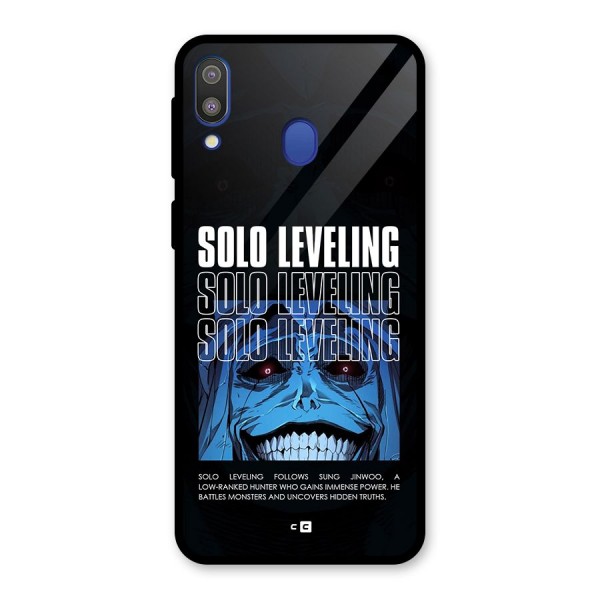 Solo Leveling Typo Glass Back Case for Galaxy M20