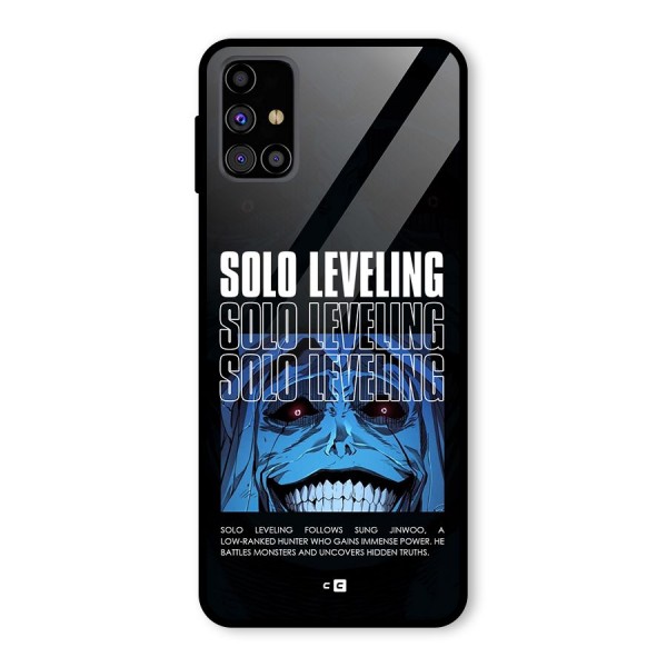 Solo Leveling Typo Glass Back Case for Galaxy M31s
