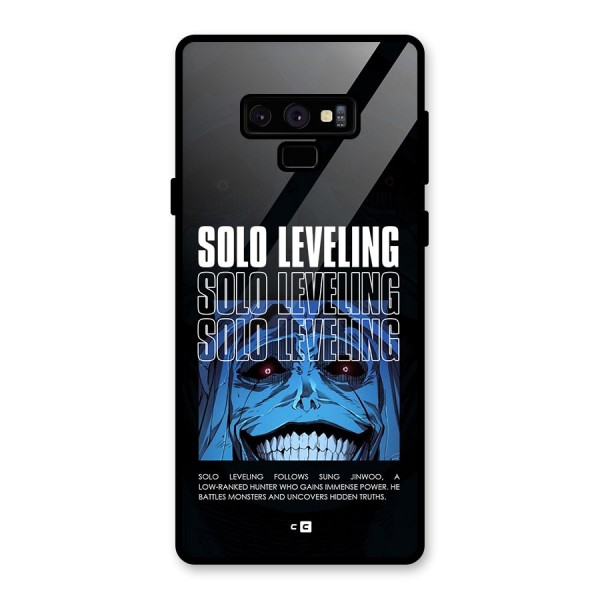 Solo Leveling Typo Glass Back Case for Galaxy Note 9