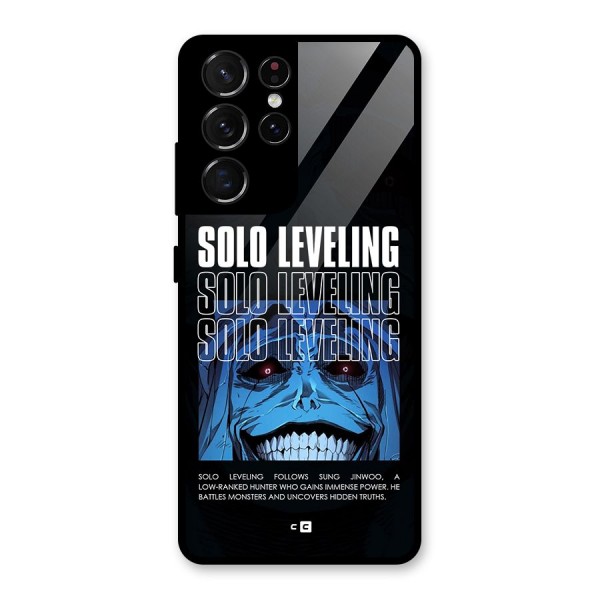 Solo Leveling Typo Glass Back Case for Galaxy S21 Ultra 5G
