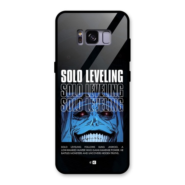 Solo Leveling Typo Glass Back Case for Galaxy S8