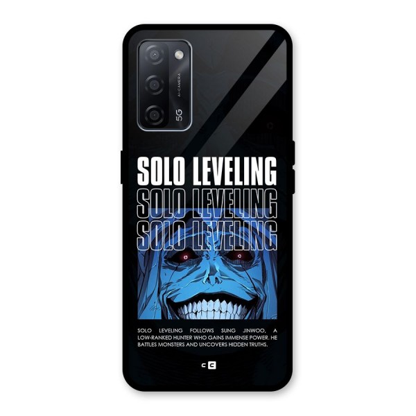 Solo Leveling Typo Glass Back Case for Oppo A53s 5G