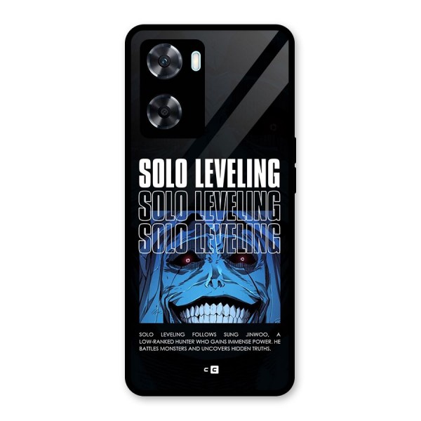 Solo Leveling Typo Glass Back Case for Oppo A77