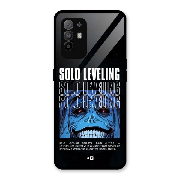 Solo Leveling Typo Glass Back Case for Oppo F19 Pro Plus 5G