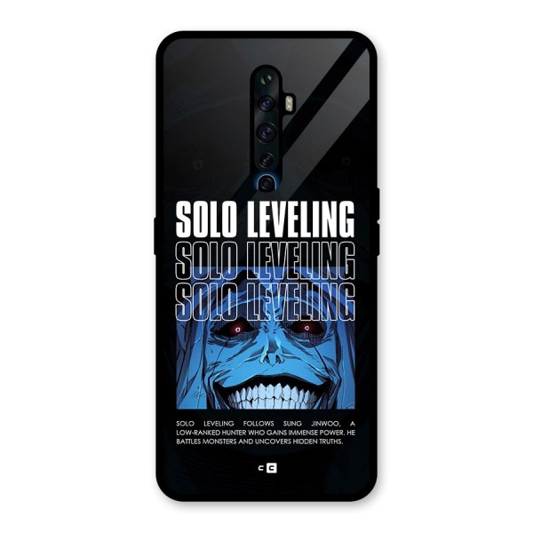 Solo Leveling Typo Glass Back Case for Oppo Reno2 F
