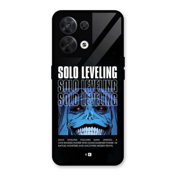 Solo Leveling Typo Glass Back Case for Oppo Reno8 5G