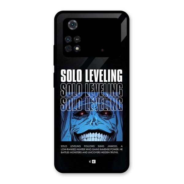 Solo Leveling Typo Glass Back Case for Poco M4 Pro 4G