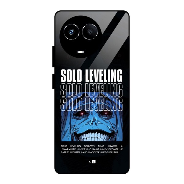 Solo Leveling Typo Glass Back Case for Realme 11X