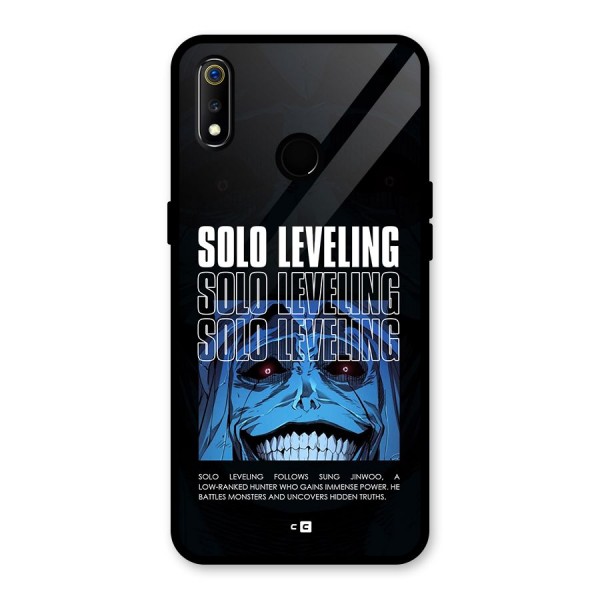 Solo Leveling Typo Glass Back Case for Realme 3